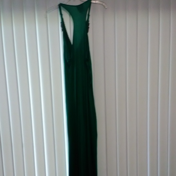Romeo & Juliet Couture maxi Green bead dress - Picture 4 of 4